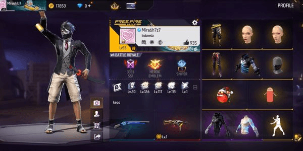 Gambar Product FF ACCOUNT CHEAP GUARANTEED #01