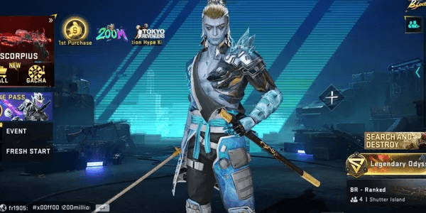 Blood Strike Account Special | Asia | Lv 10 | ZERO - Oni Samurai | Standar Weapon & Character Skins | #12MAY26RV1