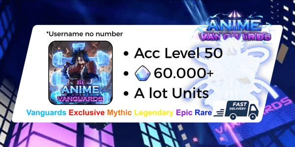Gambar Product Account Level 50 | Anime Vanguards