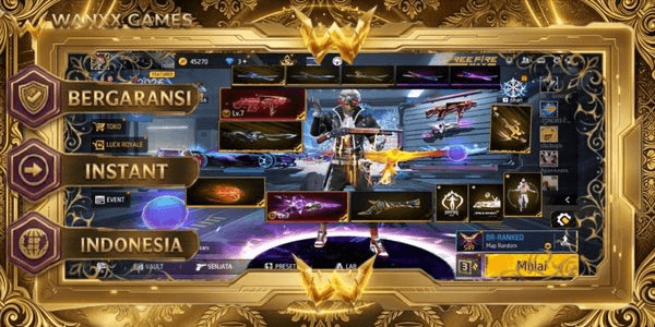 Gambar Product EVOGUN 3 MP40 LVL 7, XM8 LVL 5, SG STERLING LVL 7 MAX 2 VAULT 502 EMOTE 75 ANIMATION 2 KATANA LOBBY 5 FIST 1 BAG 107 SKYWING 1 WEAPON 515