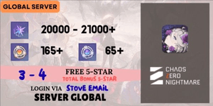 บัญชีรีรอล Chaos Zero Nightmare [Global] - 2