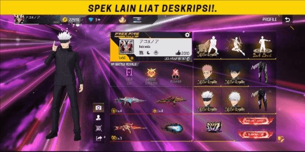 Gambar Product Cheap Free Fire GG Account Guaranteed