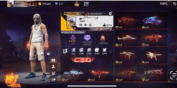 Gambar Product FREE FIRE ACCOUNT SERVER LATIN AMERICA NORTH 10 EVOS