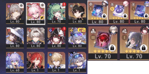 ASIA TL65+ SW999 E2 + Sign, Dahlia + Sign R2, Evanescia, Firefly, Sparkle, Wolf, Houhou, Danheng ETC As Per Screenshot