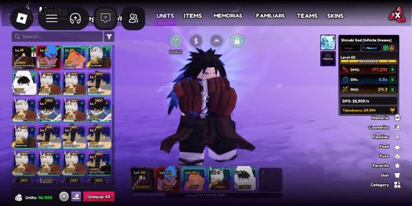 Gambar Product Akun Monarch Madara + Memoria