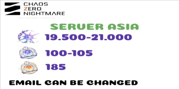 Gacha Account Chaos zero Nightmare Special edition