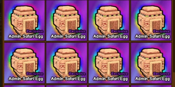 1 admin safari egg