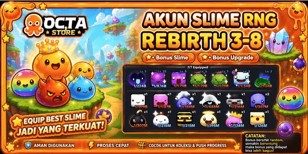 Akun Starter Slime RNG [Bonus Slime + Bonus Rebirth]