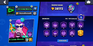 OG OLD ACCOUNT 2019 9 PRESTIGE STRONG ACCOUNT 38K TROPHY 101 BRAWLERS 32 POWERLEVEL 32 HYPERCHARGER TOTAL SKIN 234
