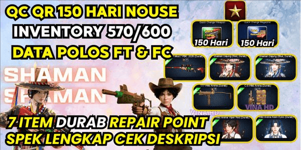 Gambar Product Star 1 + T77 Wild Arena Durab + Idol Shaman Durab, QCQR 150 Days, Full Title, Full Cash, Blank Data Can Change Email - Check Description (2147 A)