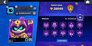 OG OLD ACCOUNT 2024 10 PRESTIGE STRONG ACCOUNT 28K TROPHY 92 BRAWLERS 34 POWERLEVEL 31 HYPERCHARGER TOTAL SKIN 238