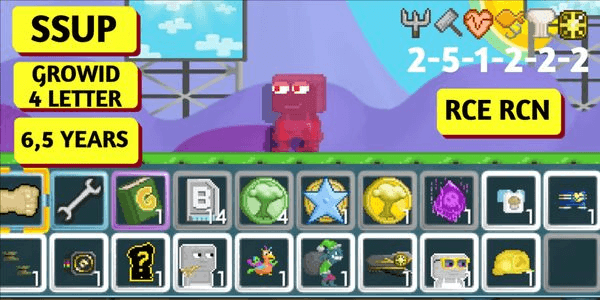 Gambar Product Growtopia AKUN SSUP + 100 GTOKEN + BUILDER LV 5 + GROWID 4 LETTER AND MORE