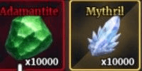 Gambar Product Dummy Account Lv 1 with 10k Adamantite, 10k Mythril, 10k Wood, 10k Iron