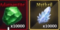 Dummy Account Lv 1 with 10k Adamantite, 10k Mythril, 10k Wood, 10k Iron