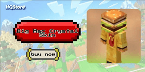 Big Mac Crystal Skin | CODE | JAVA & BEDROCK