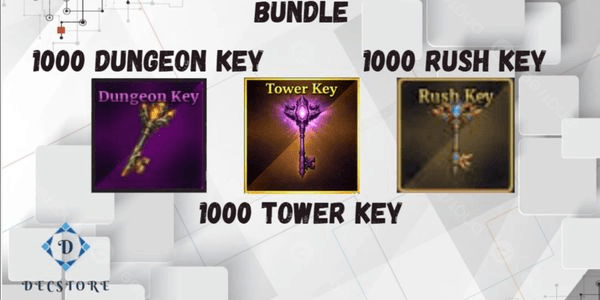 Gambar Product Bundle 1000 Dungeon Key + 1000 Tower Key + 1000 Rush Key