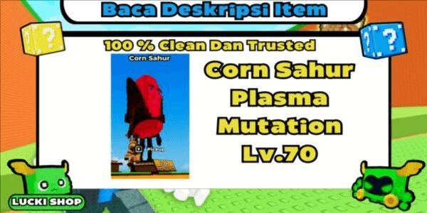 Gambar Product Corn Sahur Plasma Mutation Lv.70 (Brainrot OG)