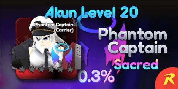 Gambar Product Account Level 20 (Phantom Captain SECRET Unit) Universal Tower Defense