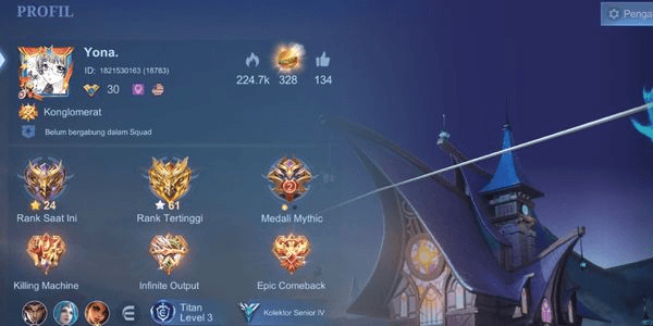 Gambar Product ACCOUNT WR 80% TOTAL MATCH + 68 SKINS (INCLUDES BENEDETTA CONVENANT SKIN)
