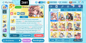 2881 - ACCOUNT GET RICH COSTUME EVO SANDY WITH DIAMOND ANDROID 41K. LEGENDARY BLACK HKRIS. LEGENDARY NIKE. LEGENDARY MALIA. ETC