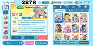 2878 - ACCOUNT GET RICH LEGENDARY COSTUME DAORIN, LEGENDARY COSTUME GLOWNY, LEGENDARY COSTUME SHASHA. LEGENDARY COSTUME CARMEN