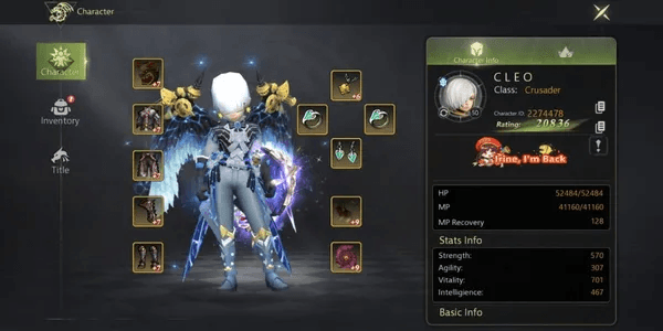 Argenta | Crusader + Wings S + 1.2 Million Gold