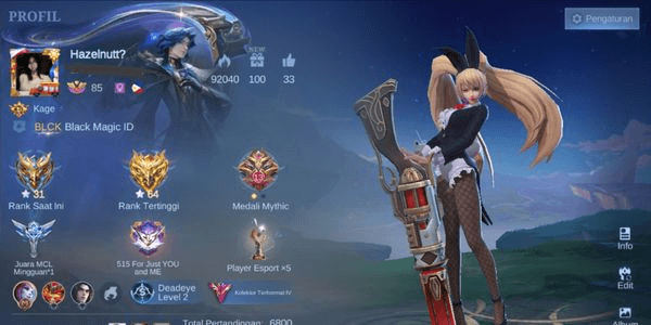 Gambar Product MOBILE LEGEND SULTAN ACCOUNT 500 THOUSAND