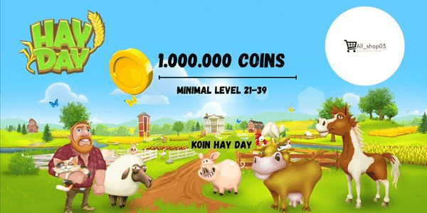 Gambar Product Paket 1Juta Coins/Koin Hayday level 21-39
