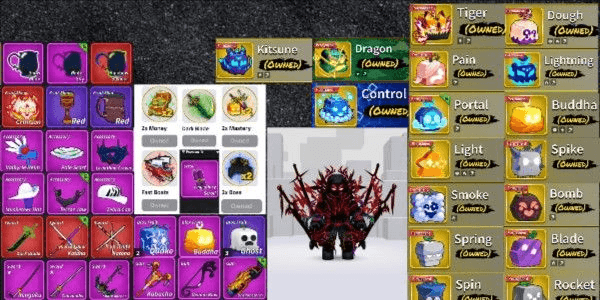 Gambar Product Account Lv 2589 | 17 Permanent (DRAGON!! Control, Kitsune) | 5 Gamepass | 2 Race V4 | Sultan Avatar!! | See Image and Description for More Details