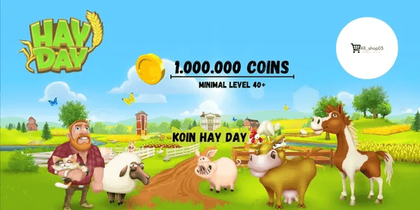 Package 1 Million Coins Hay Day Level 40+