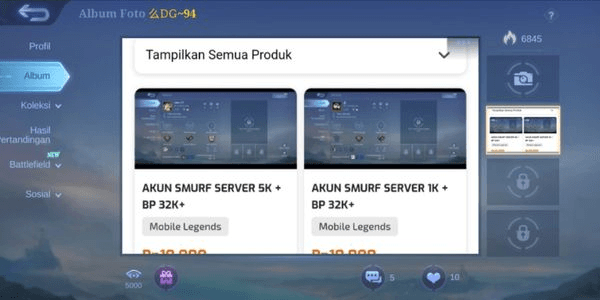 Gambar Product View Album
