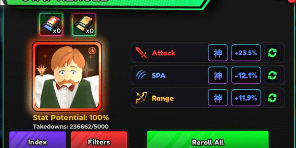 Gambar Product Full Godly Stats | Random Unit | Anime Vanguards | Fast Delivery