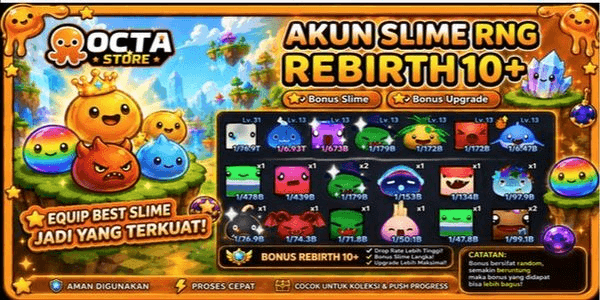 Gambar Product Akun Slime RNG Rebirth 10+ ( Banyak Bonus )
