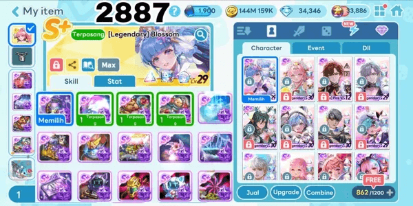 2887 - GET RICH GG OP ACCOUNT. 12 COSTUMES. 27 LEGENDARY CARDS. 15 EVO PENDANTS. 43 DARK PENDANTS