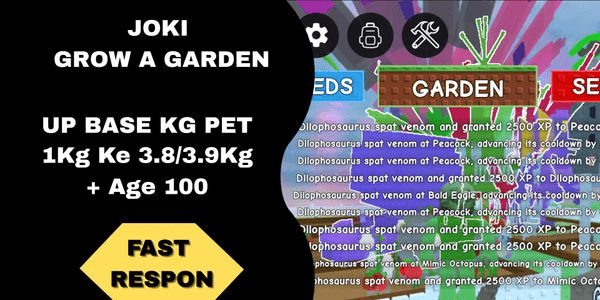 Gambar Product Joki Up Kg Pet + Level 100