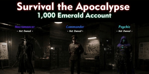 Gambar Product Survive the Apocalypse Account | 1,000+ Emeralds | Ready to Buy Necromancer / Commander / Psychic