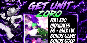 Joki Get Zoro/Triple Threat (Unrivaled) - Universal Tower Defense X