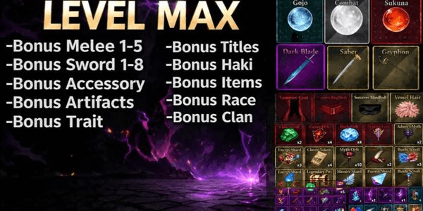 Gambar Product Akun Sailor Piece LEVEL MAX BANYAK BONUS