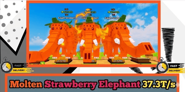 Gambar Product Molten Strawberry Elephant | 37.3T/s LV.75(MAX)
