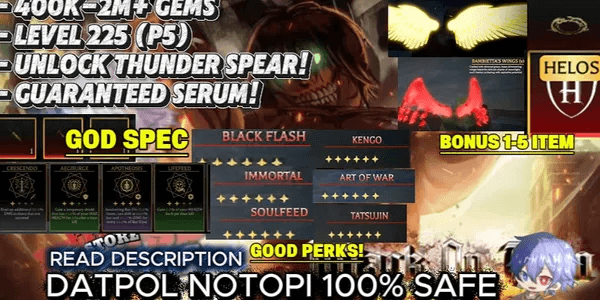 AKUN AOTR GOD SPEC