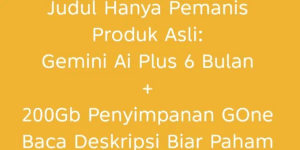 Sharing Garansi 1 Bulan