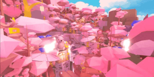 Cherry Blossom Bear House