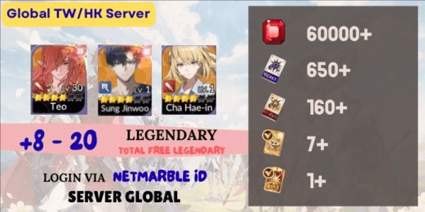 Gambar Product Akun Reroll Seven Knights The Re:BIRTH [Global] - 2