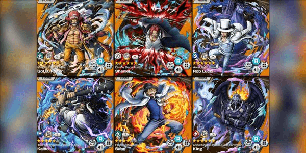 Gambar Product Akun 5 Extreme | HB 3 | Roger EX Max | Shanks EX V2 Max | Lucci EX Max | Kaido EX *5 | Sabo EX | King Max [Android/iOS]