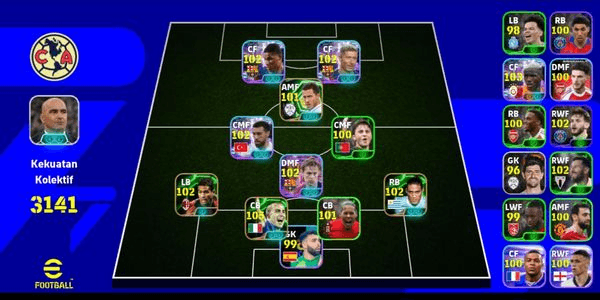 Gambar Product Showtime Trio Barcelona Rashford Lewandowski  Frenkie de JongPOTW Messi, Bruno FernandesEpic Cannavaro Coach R. Martínez Double Booster