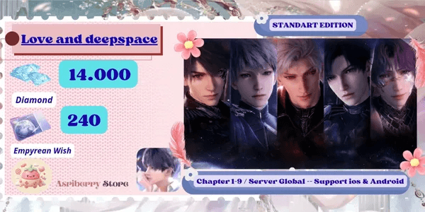 Akun Love and Deepspace Standard Edition | Diamond + Empyrean Wish