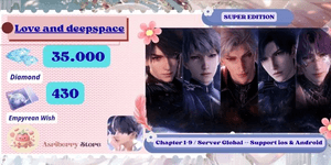 Akun Love and Deepspace Super Edition | Diamond + Empyrean Wish