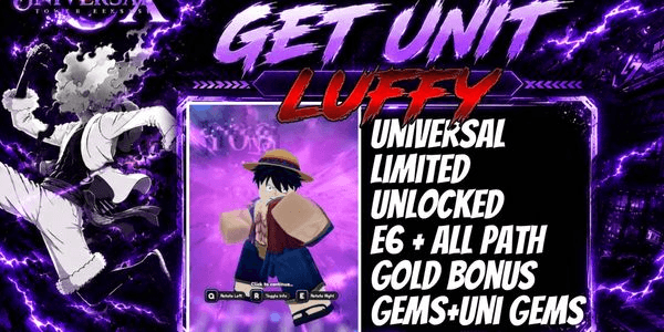 Gambar Product Joki Get Luffy/Joyful Captain (Universal Unit) - Universal Tower Defense X