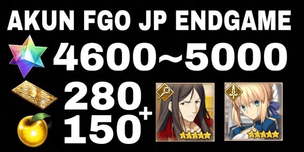 Gambar Product AKUN FGO JP ENDGAME QUARTZ ACCOUNT + FREE SSR