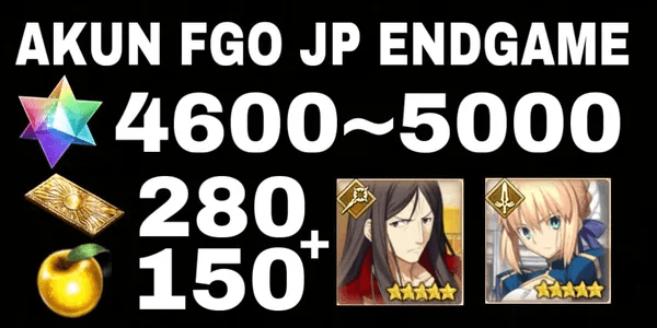 FGO ACCOUNT JP ENDGAME QUARTZ ACCOUNT + FREE SSR